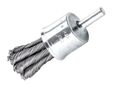 Knot End Brush with Shank 22mm, 0.35 Steel Wire