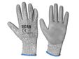 Grey PU Coated Cut 3 Gloves - L (Size 9)