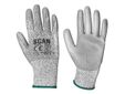 Grey PU Coated Cut 3 Gloves - M (Size 8)