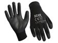 Black PU Coated Gloves - M (Size 8) (12 Pairs)