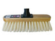 Soft Cream PVC Bristle Broom Head 300mm (12in) Threaded Socket
