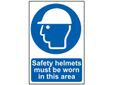 Safety Helmets Must Be Worn in This Area - PVC Sign 200 x 300mm