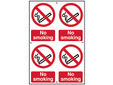 No Smoking - 4 PVC Signs 100 x 150mm