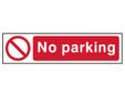 No Parking - PVC Sign 200 x 50mm