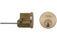 P1109 Replacement Rim Cylinder & 4 Keys Polished Brass Finish Visi