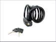 Black Self Coiling Keyed Cable 1.8m x 8mm