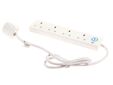 Extension Lead 240V 4-Way 13A Surge Protection 2m