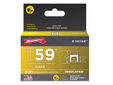 T59 Insulated Staples Clear 6 x 6mm (Box 300)